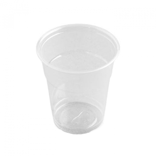 Bicchiere trasparente in pla da ml.250 tacca 0,2l