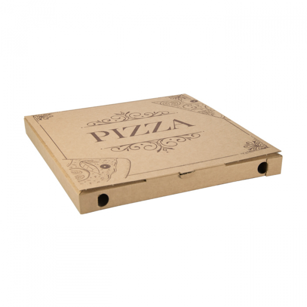 Boîtes à pizza 100% naturelles en papier FSC cm.32,5x32,5x3