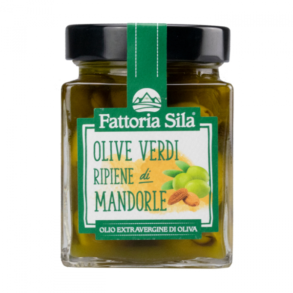 Olives vertes fourrées d'amandes