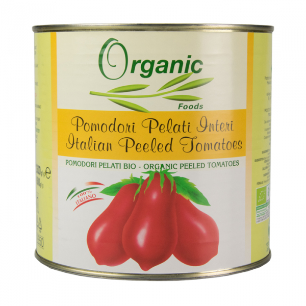 Tomates pelées biologiques