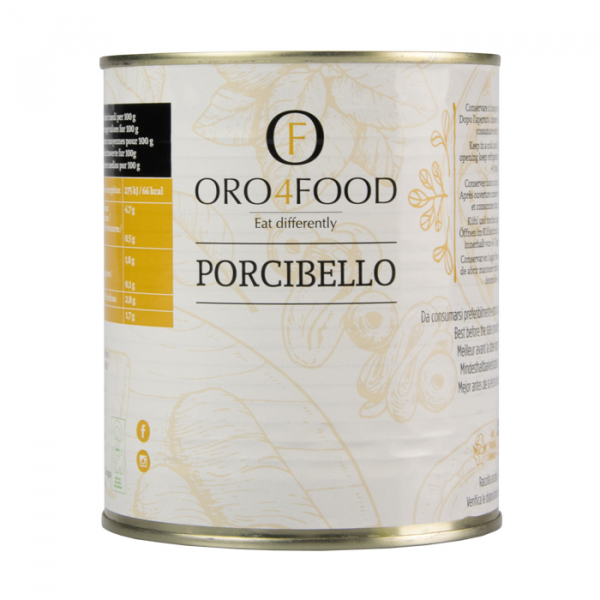 Champignons Porcibello truffés à l'huile de tournesol