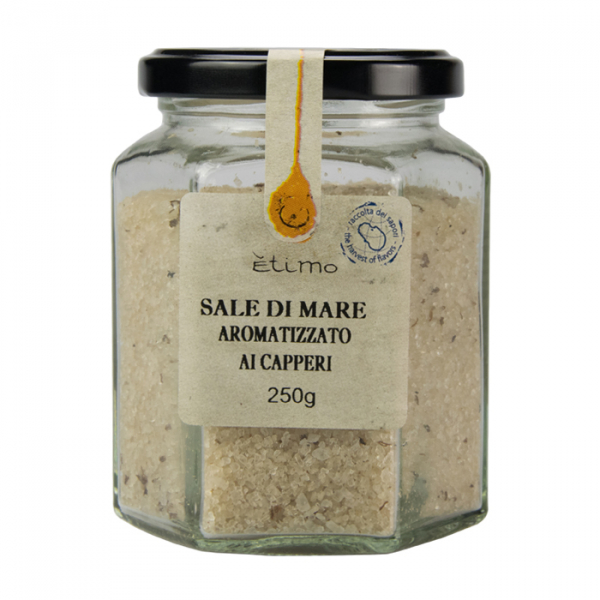 Caper-flavoured salt