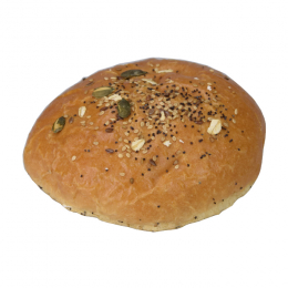 Burger bread with seeds